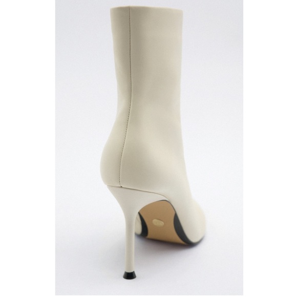 ZARA HEELED LEATHER ANKLE BOOTS - Picture 5 of 9